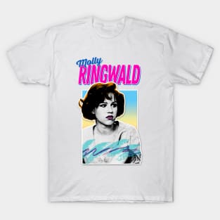 Molly Ringwald -  80s Styled Retro Nostalgia Graphic Design T-Shirt